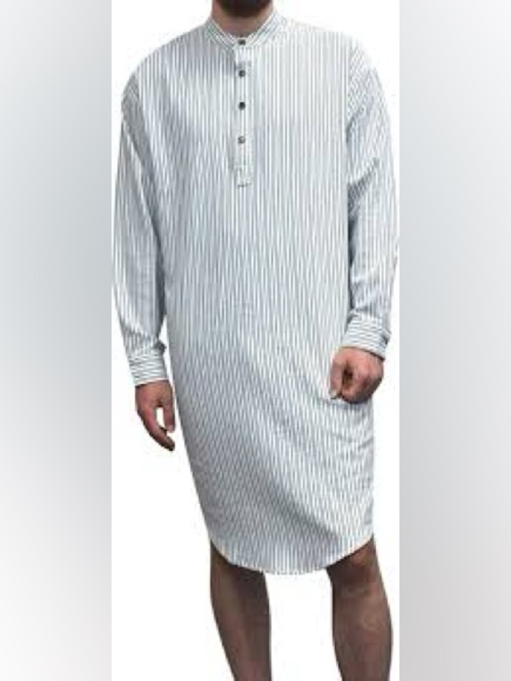 Lee Valley Ireland Striped Flannel Long Nightshirt Sz 2XL